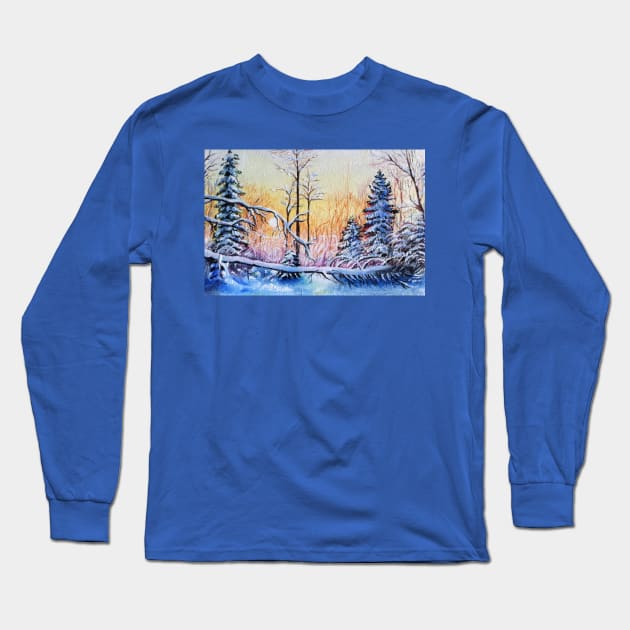 Winter Sunrise Long Sleeve T-Shirt by eosofdawn